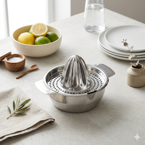 Spremiagrumi Manuale <span class=keywords><strong>in</strong></span> Acciaio Inox Ecologico per Frutta e Verdura, Compatto e Facile da Trasportare, Spremitura Rapida <span class=keywords><strong>in</strong></span> 10 Secondi, per Viaggi, Picnic e Cucina - Product Image 3