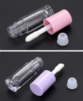 Emballage de maquillage en gros conteneur de brillant à lèvres rose épais tubes de brillant à lèvres baguette de grande taille logo personnalisé tube de brillant à lèvres vide