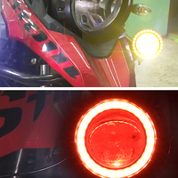 Mini lampe Led pour motos, système d'éclairage de travail, 3000lm, yeux d'ange, yeux du diable, phares DRL