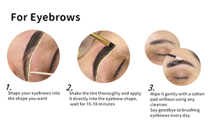 Teinte de <span class=keywords><strong>cils</strong></span> et de sourcils longue durée 10 jours Teinte de sourcils au henné imperméable à l'eau Teinte de <span class=keywords><strong>cils</strong></span> à base zéro - Product Image 2