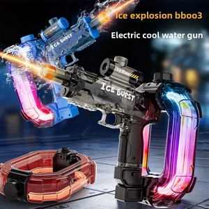 Pistola de Agua Eléctrica de Ráfaga Ultra Larga, Totalmente Automática, para Zurdos, con Anillo Energético de Ráfaga de Hielo, Colorida, para Uso Transfronterizo - Product Image 3