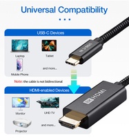 Câble ULT-unite USB C vers HDMI 2m 8k 60Hz Type C vers HDMI certifié