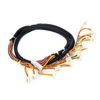 Harness Kabel Otomotif Multi-Cabang Kustom dengan Selubung Anyaman, Konektor Multi-Pin Berlabel PB OEM