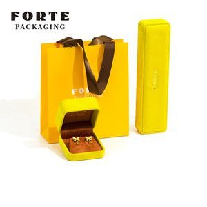 FORTE Antique Europe Jeweler Packaging Yellow Suede Jewellery Storage Gift Box Custom century Hot Jewelry Packaging - Product Image 2