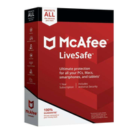 Nuevo McAfee Internet Security, el Más Vendido, 1 Año, 10 PC, Software Antivirus para Computadora, Plus Correo Electrónico, Multiusuario para PC, Mac, Android, McAfee