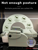 Fauteuil de massage pour salon, mobilier de salon de manucure, station de massage électrique pour pédicure, siège de pédicure de luxe