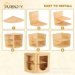 Bamboo Bread Box Double Layer <b>Acrylic</b> Door Kitchen <b>Storage</b> Home Hotel Snack Container - Product Image 5