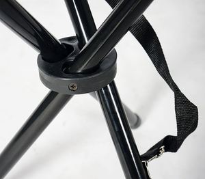 Outdoor Fold Modern Style Portable Tripod <b>Stool</b> Iron Chair for <b>Garden</b> Beach Picnic Gym Camping - Product Image 4