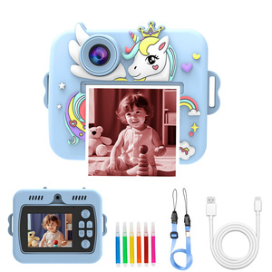 X7D Color Instant <b>Print</b> <b>Camera</b> for Kids with Dual Lens 2.4'' Screen Instant Photo <b>Camera</b> Best Gifts for Children - Product Image 4