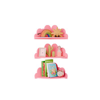Étagère murale décorative en forme de nuage rose pour chambre d'enfant, chambre à coucher et décoration intérieure