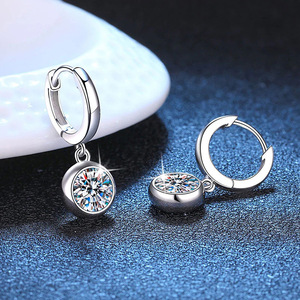 Orecchini pendenti rotondi geometrici per donna, eleganti gioielli da indossare tutti i giorni - Product Image 3