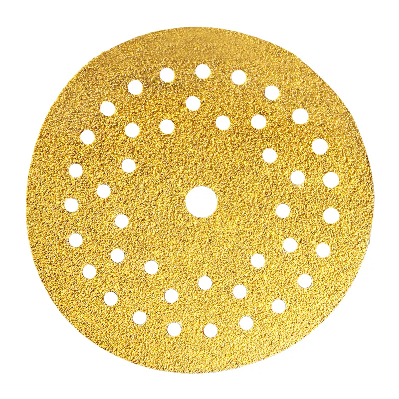 Discos de lixa de ouro 5 ", disco de substituição de disco de areia abrasivo de óxido de alumínio para mirka
