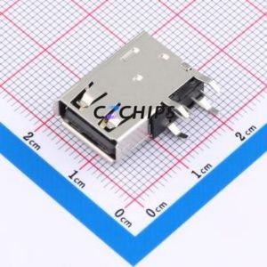 USB-103L-B-CU USB Connector Through hole Component (THT) Connector Type-A Female Side Insert 4P - Product Image 1