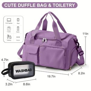 Bolsa Deportiva de Gimnasio para Hombre y Mujer, Mochila Deportiva con Compartimento para Zapatos y Ropa Mojada, Bolsa de Viaje para Fin de Semana - Product Image 4