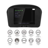Launch-X50 Plus HUD OBD affichage de la température de l'eau, outil de Diagnostic de véhicules multiples, sur la vitesse, alarme, changement de nom, moteur