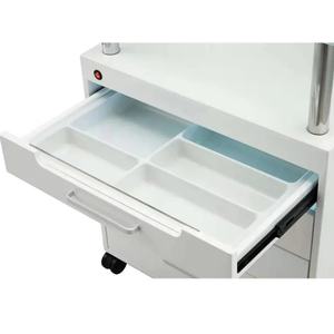 Chariots d'équipement de salon en gros, fauteuil de manucure, chariot de salon de beauté avec lampe pliable, mobilier de salon moderne - Product Image 4