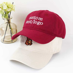 Custom Logo Embroidery Wholesale Blank 6 Panel Dad Hats Curved Brim Solid Color Cotton Plain Sports High Quality <strong>Baseball</strong> <strong>Caps</strong> - Product Image 3