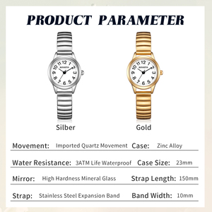 <span class=keywords><strong>Orologio</strong></span> <span class=keywords><strong>da</strong></span> Donna al Quarzo in Acciaio Inossidabile Dorato, Larghezza Cinturino 18mm, Stile Lusso Sottile, <span class=keywords><strong>Digitale</strong></span>, Semplice, alla Moda, per Signore e Ragazze, Espandibile - Product Image 6