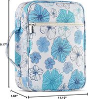 Organisateur de livres floral antique, porte-stylo pliable, porte-cartes, pochette, étui pour Bible, pochette de rangement pour papeterie