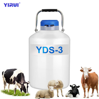En promotion : Réservoir cryogénique TST-YDS-3 compact pour azote liquide gazeux, conteneur de stockage pour le stockage de semence bovine