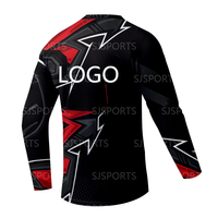 Individuelles Langarm-Motocross-Radfahren-Jersey Bergab-Mountainbike-MTB-Shirts Gelände-DH-Motorrad Motocross-Bekleidung