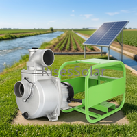 Pompe centrifuge de surface hybride AC/DC sans balais de 3 pouces, 1500W, 2HP, alimentée par énergie solaire pour l'irrigation agricole