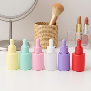 Cosmetic <b>Dropper</b> <b>Bottle</b> 20ml 30ml 40ml 50ml 60ml 100ml Flat Shoulder Essential Oil Hair Oil Glass Serum <b>Dropper</b> <b>Bottles</b> - Product Image 2