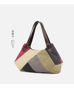 2025 New Arrival Women's Shoulder <b>Bag</b> Trendy Versatile and Stylishly Minimalist Korean-Style <b>Canvas</b> featuring <b>Large</b> Capacity - Product Image 4