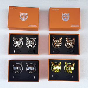 Ambientador de coche de Material ABS American BullyDog con gafas de Bulldog de lujo Perfume sólido inicial con varios aromas al por mayor - Product Image 3