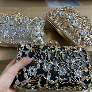 Pochette Sac de Soirée pour Femme Ornée de Strass, Sac à Main de Luxe pour <span class=keywords><strong>Mariage</strong></span>, Bourse de Dîner Tendance, Sacs Uniques - Product Image 5
