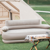 Chaise automatique de loisir personnalisée Lit gonflable d'extérieur pour pause déjeuner Canapé gonflable de camping inclinable