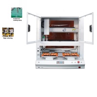 Machine de distribution automatique de bureau MSD à 4 axes, la plus vendue, avec écran de sécurité, valve à colle haute précision et double axe Y, décharge manuelle