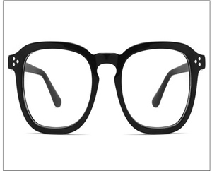 Lujo cuadrado clásico patrón acetato Anti-azul ligero prescripción gafas marcos ópticos moda Unisex toda la cara - Product Image 3