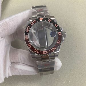 Accessoires personnalisés, boîtier de montre à bague en céramique, cadran de 28.5mm, bracelet de montre en acier inoxydable adapté au mouvement Nh35/34/36/38/<span class=keywords><strong>7S</strong></span>/4R, boîtier en saphir - Product Image 1