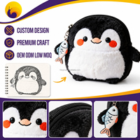 Porte-monnaie en peluche personnalisé avec broderie Sakura, jouets mignons, portefeuille, cadeau, pochette à fermeture éclair, peluches