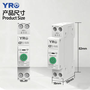 YRC Smart <b>Circuit</b> <b>Breaker</b> 63A WiFi 2.4Ghz Modular Mounting Tuya App Control Polycarbonate Material - Product Image 1