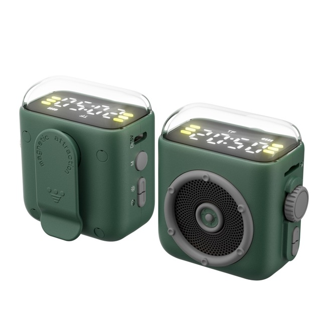 Mini BT Speaker with Magnet and Clip, Retro Cartoon Portable Wireless Speaker for Outdoor, Bicycle, Desktop, Home Use