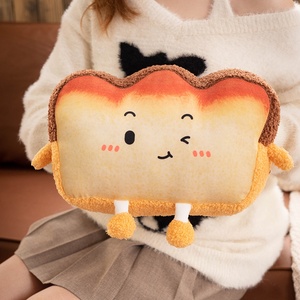 Coussin de siège de chaise de bureau, design pain, oreiller en peluche, chauffe-mains - Product Image 2