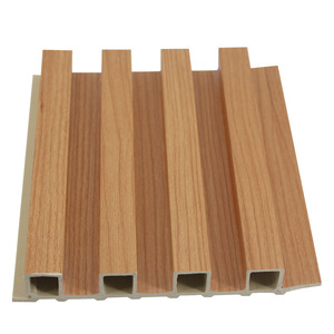 Giá cả hợp lý nội thất hạt gỗ Tấm ốp tường tấm/Bảng âm thanh hấp thụ WPC gỗ tấm ván bảng Trần wallpanels giá - Product Image 4