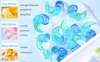 Lessive en capsules personnalisée 4 en 1, écologique, longue durée, nettoyage en profondeur, parfum naturel, protection des couleurs, adoucit les tissus, lavage à la main