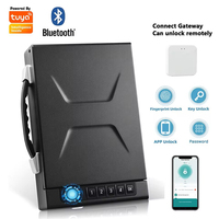 Coffre-fort biométrique pour pistolet, déverrouillage par empreinte digitale, mot de passe, clé, application, compatible Tuya Smart Life, coffre-fort pour armes à feu en acier allié, accès rapide