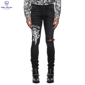 EDGE DENIM Jeans di Lusso Personalizzati, Design di Moda in Denim di Marca, Jeans da Uomo Marca <span class=keywords><strong>Ami</strong></span> - Product Image 4