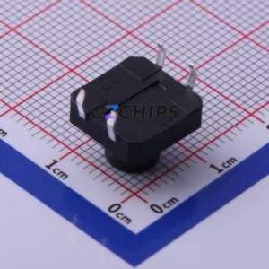 TS-1094-A10B3-D1 Tactile Switch Through hole Component (THT)-4P,12x12mm Switch Single Pole Single Throw Round Button 2.5N 12mm - Product Image 2