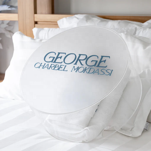 Caja de Acrílico Transparente Redonda Personalizada para <span class=keywords><strong>Bautizo</strong></span> con Tapa Esmerilada - Product Image 4