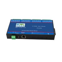 Serveur série industriel PoE opto-isolé à 16 ports |   Module passerelle RS485 vers Ethernet Modbus/MQTT, montage sur rail DIN