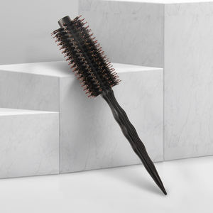 Meilleures ventes Salon de coiffure populaire <span class=keywords><strong>brosse</strong></span> à cheveux ronde en nylon mixte poils de sanglier pour salon - Product Image 3