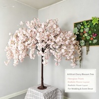 Arbre artificiel de cerisier Sakura blanc et rose de 1,5 m, idéal pour l'intérieur et l'extérieur, parfait pour les mariages, les remises de diplômes et les événements de Pâques - Vente chaude