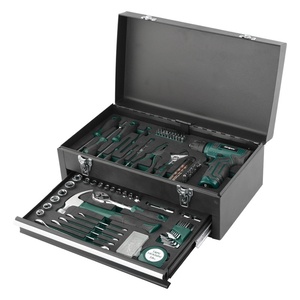 156 mảnh 8V công cụ điện đặt thép carbon mới xuyên biên giới đa chức năng hộp sắt cầm tay phần cứng Kit Sản phẩm mới - Product Image 1