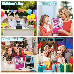 Juguete de Cajero Automático con Simulación de Desplazamiento de Billetes, Educativo, de Plástico, Eléctrico, con Contraseña, para Niños - Product Image 3