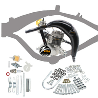 Kit moteur de vélo à essence ZEDA-Angel 2.4L avec cadre, roue magnétique, frein à disque, moteur 2 temps 100cc pour vélo de course 26 pouces